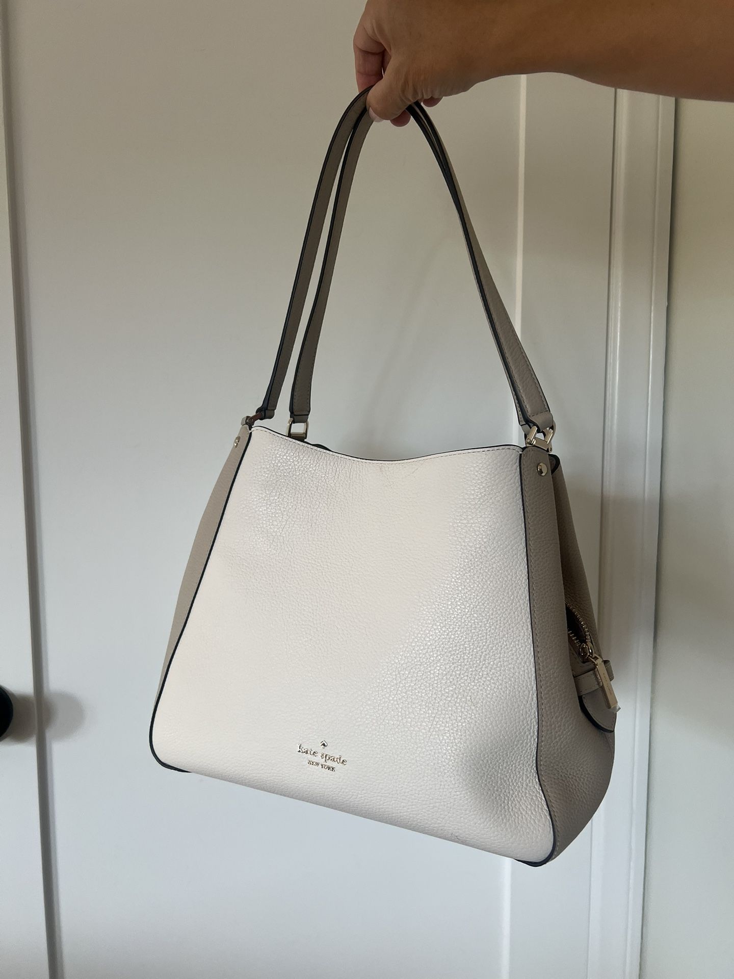 Cream And Beige Kate Spade Shoulder Purse