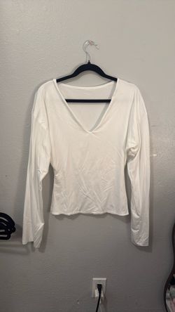white long sleeve shirt