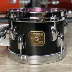 Gretsch 5.5x8 Rack Tom Drum Black Nitron 1980s