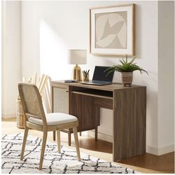 Wood and Rattan Desk - Haylee Desk