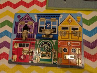 Melissa Doug Locksmith Toy Handle Locks