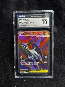 Pokemon Mega Latias ex 163/132 Ultra Rare Mega Evolution - CGC 10