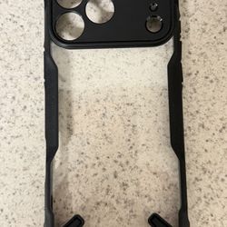 Rugged Clear and Black iPhone 17 Pro Max Case