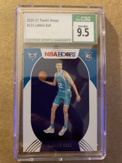 2020-21 Panini Hoops #223 Lamely Ball Rookie Card CSG 9.5