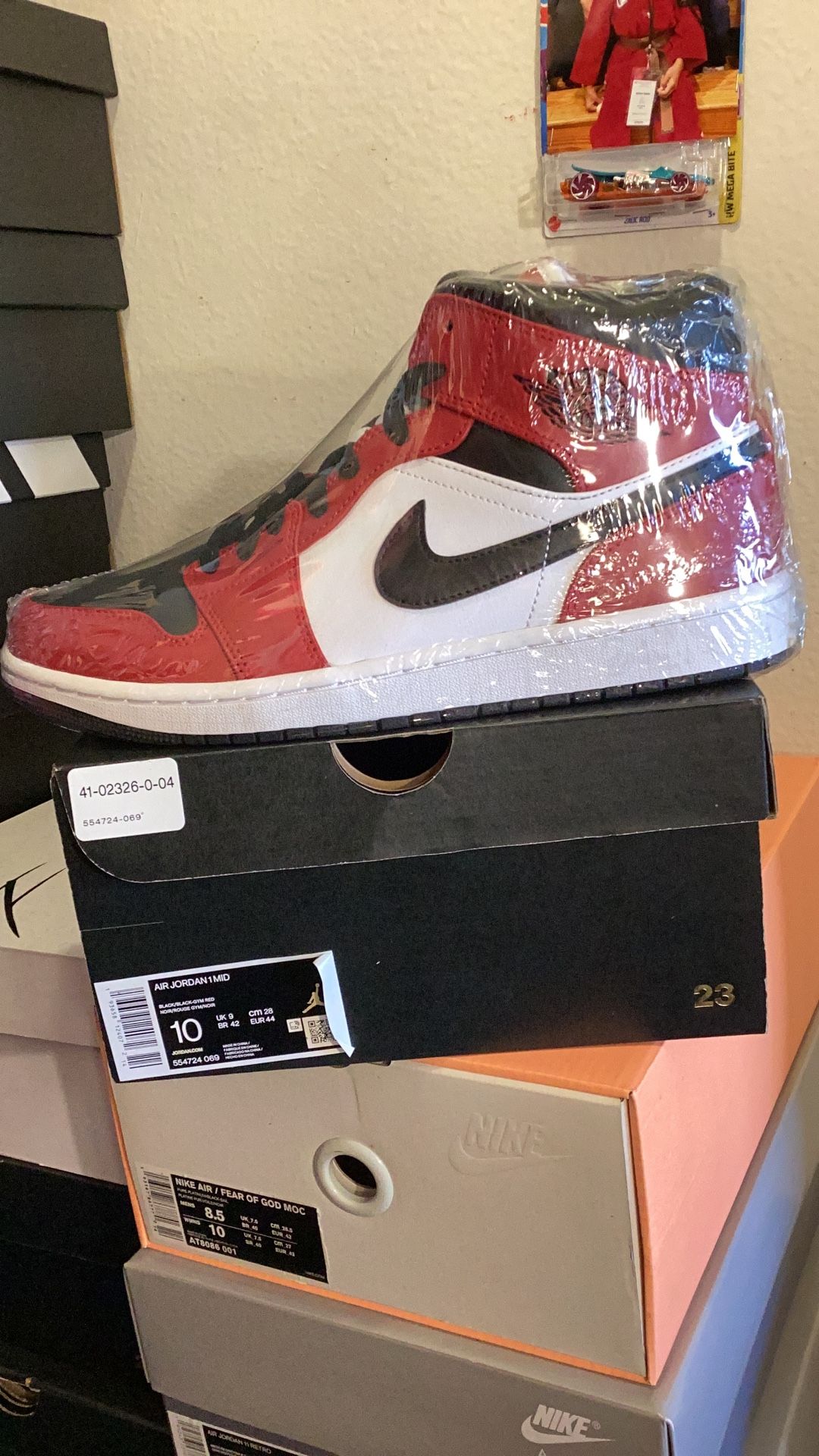 Air Jordan 1 Mid Chicago Toe Men Size 10