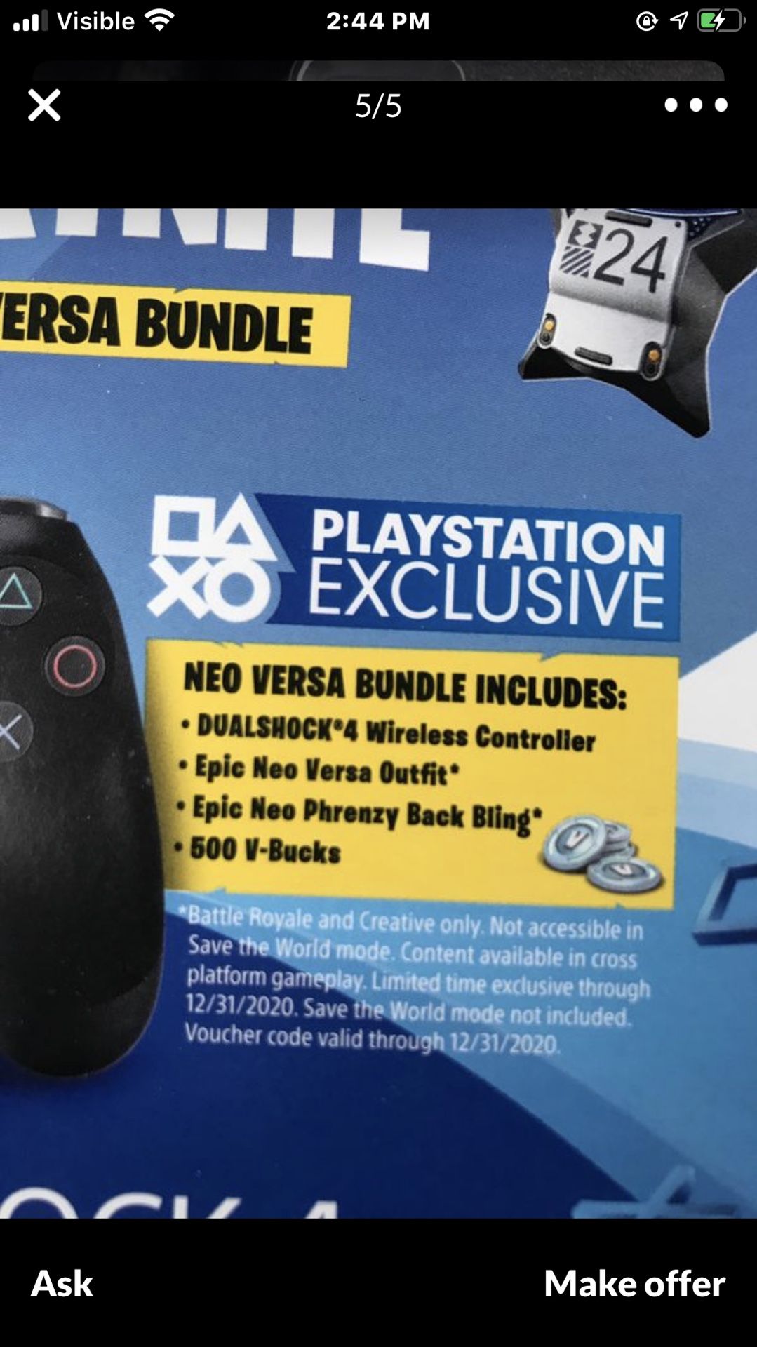 Fortnite PS4 Controller bundle