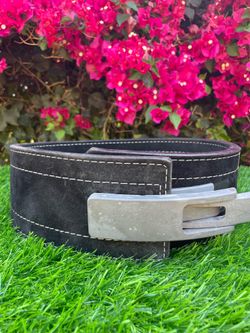 Inzer Black suede lifting belt