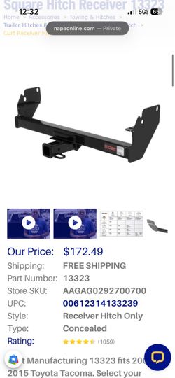 2005-2015 Toyota Tacoma hitch