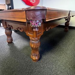 Pool Table 8ft Bruinswick ( Free Delivery & Set Up & New Color Felt Of Your Choice 