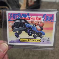 Estevan Oriol Autograph Garbage Pal Kids Card