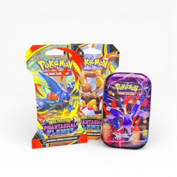 Pokémon Phantasmal Flames Bundle – Mega Latios Tin + 2 Packs