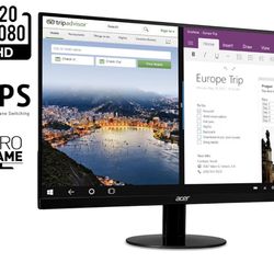 Acer Computer Monitor Full HD (1920 x 1080) IPS Ultra-Thin Zero Frame Computer Monitor (HDMI & VGA Port), SB220Q