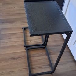 Black C-Shaped End Table (2 avaliable)