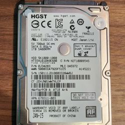 HGST 1TB Laptop Hard Drive – Good Condition