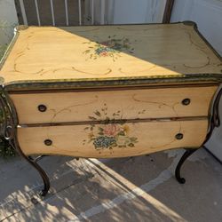 Hand-Painted Beautiful Bombe  Chest 