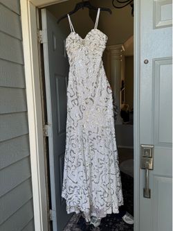 White formal dress