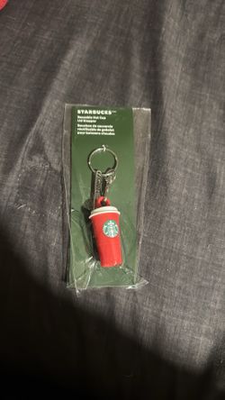 Starbucks reusable hot cup lid stopper keychain