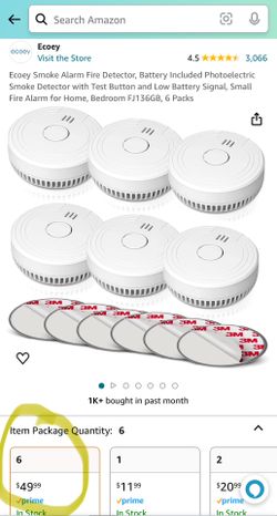Smoke alarms (6)