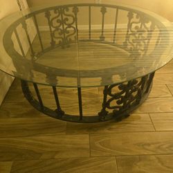 Wrought Iron Coffee Table 