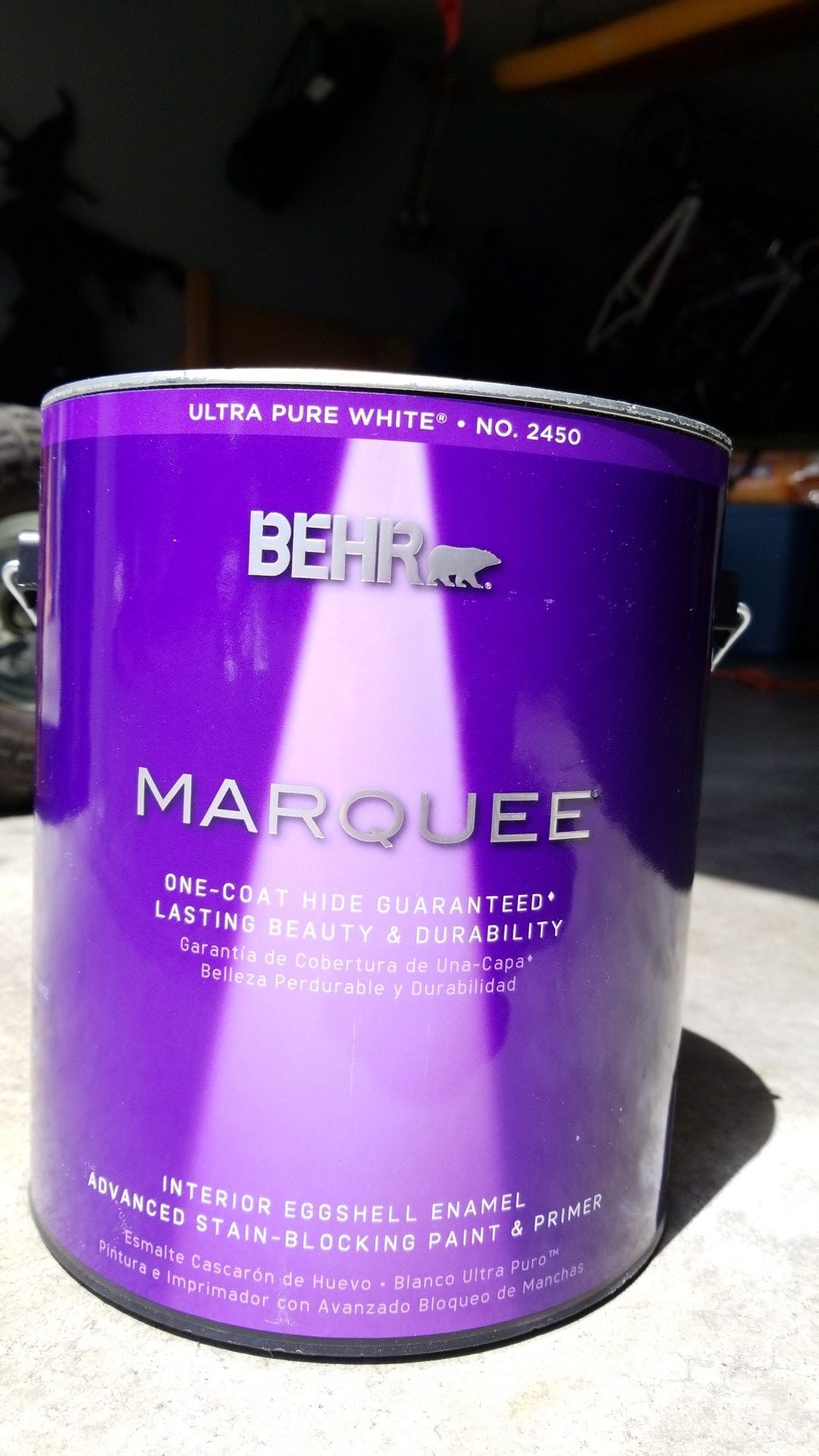 BEHR 1 Gallon marquee paint in IRISH MIST color