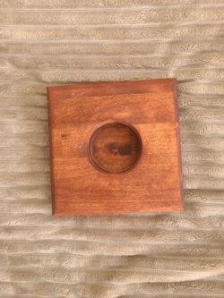 Handcrafted wooden cup holder