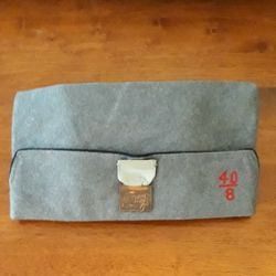 Vintage American Legion Society of 40 Men 8 Horses   Gray Wool Garrison Cap + Medal