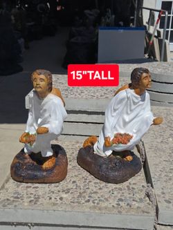 CONCRETE CEMENT JUAN DIEGO STATUE $60 EACH (15" INCH TALL)