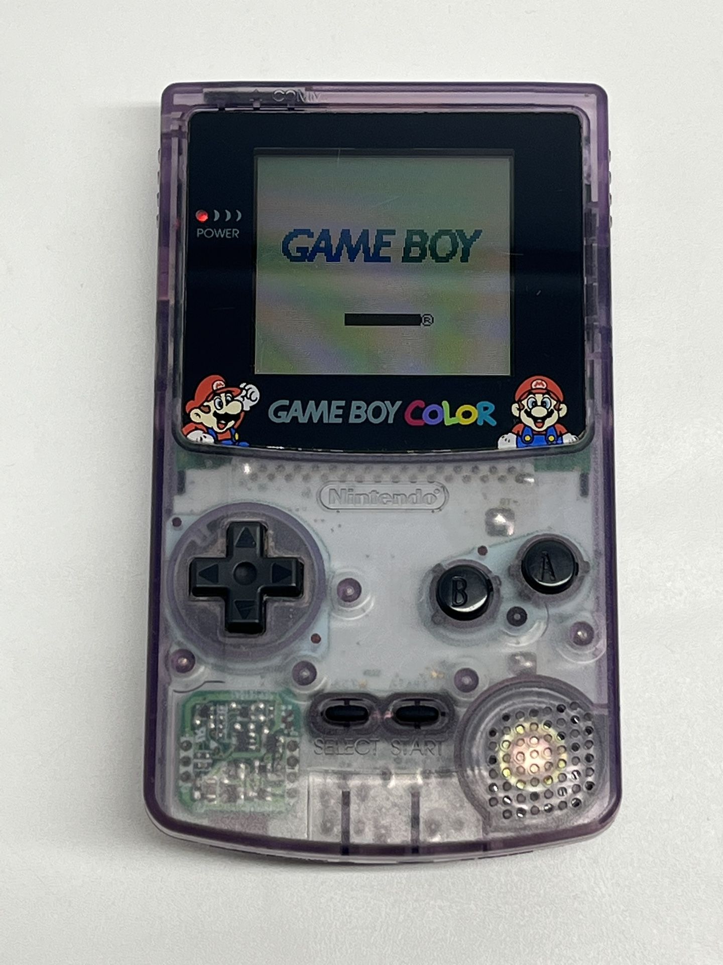 Nintendo Gameboy Color Mario Clear Purple Special Edition Console GCB-001