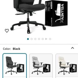 Posturelift Ergonomic Office Chair. Patented Lumbar Support for Posture and Lower Back Pain. Comfortable Vegan Leather, Home Computer Executive Desk C