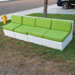 Beautiful patio furniture set outdoor patio sofa deep seating cushions sunbrella fabric patio couch set 🆕