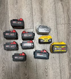 Milwaukee Battery’s , Dewalt Battery’s