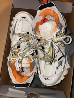 White and orange balenciaga track