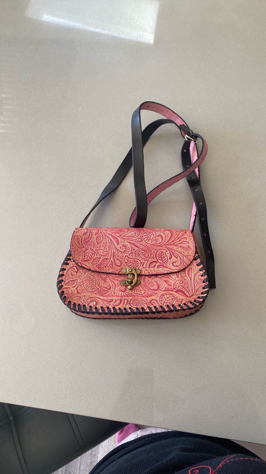 Dyed Leather Bag