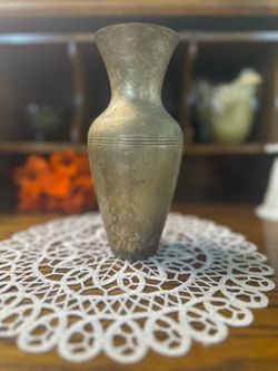 Brass Vase - Aged Patina Accent Piece