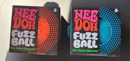 Schylling NeeDoh Fuzz Ball Squishy Toy Set (Lot of 2) - Brand New!