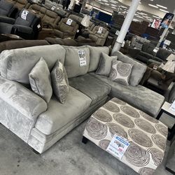 Groovy Grey Sectional