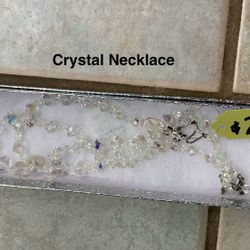 Vintage Crystal Necklace.  Jewelry DADS ESTATE 