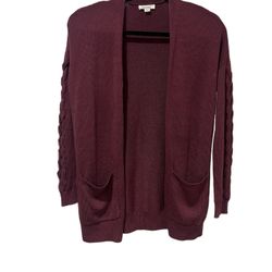 Garage Maroon Cardigan (XS)