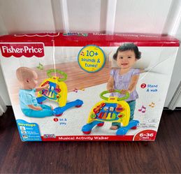 Toys-fisher Price Musical Activity Walker