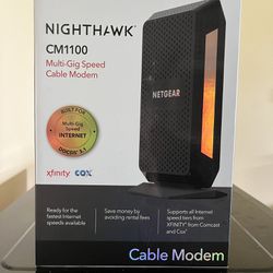 NETGEAR Nighthawk CM1100 Cable Modem + AX1800 WiFi 6 Router
