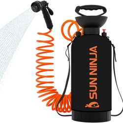 Sun Ninja Portable Shower 2.11 Gallon Canister- New!