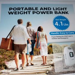 New Portable Backup Power For CPAP Emergency Outages Travel Camping Other Devices 