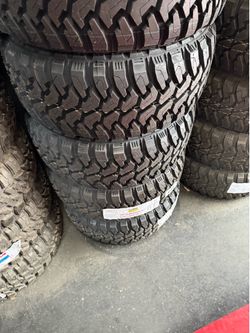 35X12.50R20 SET OF 4 MUD TIRES WITH INSTALLATION AND BALANCING