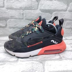 Mens Size 9.5 Nike Air Max 2090 Reverse Duck Camo Black Running Shoes Sneakers