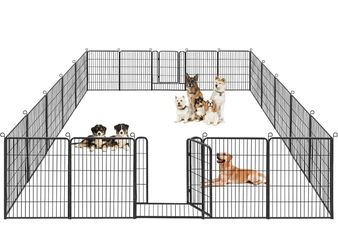 Dog Playpen for Yard, RV Camping│Patented, 40 inch 14Panels