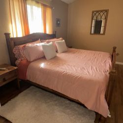 King Frame, Mattress & Night Stands