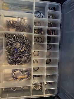 Mixed Men's Jewelry Lot – Rings, Chains & Bracelets