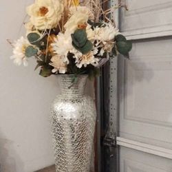 Artificial flowers with Vase