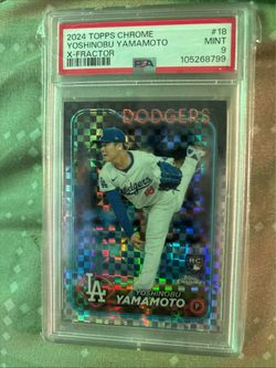 2024 Topps Chrome Yamamoto X-Fractor RC PSA 9