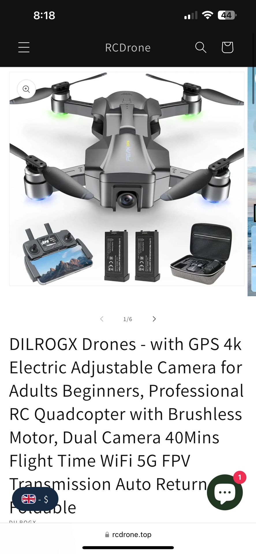 GPS 4k Drones
